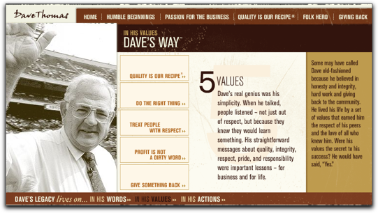 Wendy's_Dave's Values