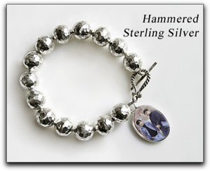 Hammered Silver Bracelet